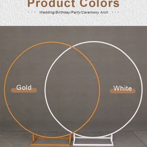 Metal Knot <b>Wedding</b> Arch Ironwork <b>Wedding</b> Wpecial Arc-shaped Arched Support Frame Lawn Circular Ring Flower Stand Circular <b>Props</b> - Product Image 4