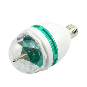 Lampes de décoration intérieure <span class=keywords><strong>LED</strong></span> RGB rotatives automatiques colorées E27 3W, lampe de fête, lumière disco - Product Image 2