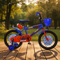 Vélo Spiderman pour enfants, vélo pour garçons de 2 à 6 ans, vélo pour tout-petits de 16 pouces avec roues d'apprentissage amovibles, vélo pour la conduite en extérieur