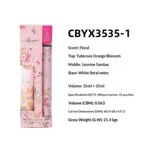 Set de regalo de 35 ml de mini perfume y loción corporal con fragancia floral duradera, perfume para mujer y mini loción de vainilla para manos, ideal para viajes. - Product Image 5