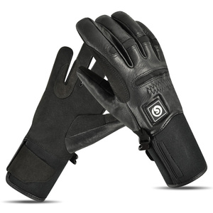 <span class=keywords><strong>Gants</strong></span> chauffants en <span class=keywords><strong>cuir</strong></span> électriques rechargeables pour hommes et femmes, design antidérapant en silicone pour l'hiver, confort et style - Product Image 4