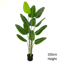 Plante artificielle de bananier du voyageur, aspect naturel, 90/120/150 cm, pour la décoration