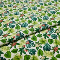 Tela de Punto por Urdimbre para Trajes de Baño y Bikinis, Diseño Personalizado, Resistente al Cloro, Estampado Tropical, 225 g/m², 40D, Elástica en 4 Direcciones, 80% Nailon, 20% Spandex