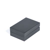 Boîte à bijoux carrée personnalisée en cuir brossé EVERWIN avec fermeture à boucle pour bagues, colliers, bracelets, chaînes de corps - Boîte cadeau