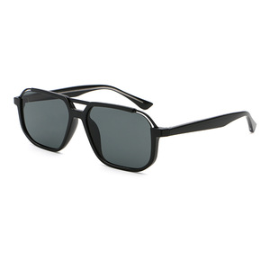 Lunettes de <span class=keywords><strong>soleil</strong></span> de créateur à grande monture pour femmes, hommes et unisexe, style aviateur à double pont, protection UV400, pour le quotidien et les voyages, personnalisables - Product Image 1