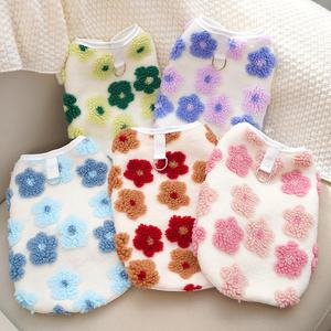 EGT Pakaian Hewan Peliharaan Anhui Lintas Negara, Rompi Hangat Berlapis Ganda Bulu Domba Polyester untuk Kucing Anjing, Anti Dingin, Musim Gugur Musim Dingin - Product Image 4