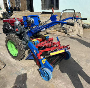 Mini-récolteuse de cacahuètes tractée à la main avec moteur, réglage hydraulique, décharge automatique <span class=keywords><strong>des</strong></span> <span class=keywords><strong>fruits</strong></span>, universelle pour usage agricole (sec/humide) - Product Image 6