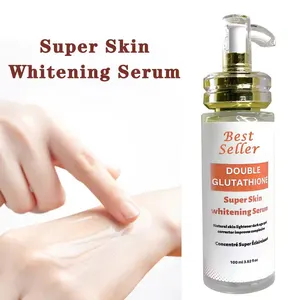 Sérum éclaircissant pour la peau à l'alpha arbutine Sérum éclaircissant pour le visage super double glutathion et vitamine C