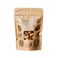 Sachet personnalisé en PLA de qualité alimentaire pour collations, bonbons, noix, aliments secs – Récipient refermable, anti-humidité, auto-scellant avec fermeture éclair