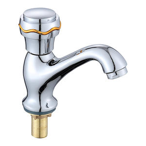 Grifo de lavabo de latón de 4 orificios, monomando, de montaje en cubierta, estilo antiguo, diámetro interior estándar - Product Image 2