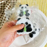 Jouet anti-stress en caoutchouc souple Panda, mignon Panda mangeant du bambou, sac surprise, divertissement interactif parent-enfant