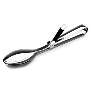 Cucchiaio da portata e pinze in acciaio inossidabile, utensili da cucina per insalata - Product Image 1