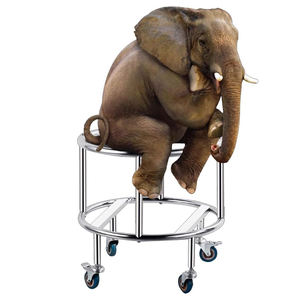 Estante para ollas de acero inoxidable con cubo de ruedas, soporte para móviles, estante de almacenamiento móvil para botellas de <span class=keywords><strong>Gas</strong></span> - Product Image 6