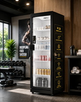 Distributeur automatique intelligent GS France Airport Hotel avec vision IA, paiement sans espèces, grande capacité, refroidissement par compresseur et nettoyage automatique