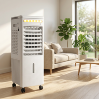 Refroidisseur d'air portable en plastique - Électrique et alimenté par batterie, faible bruit, économie d'énergie pour le bureau, la maison et l'hôtel