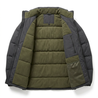 Veste matelassée pour homme de style industriel mat, fabriquée par un fabricant OEM, avec fermeture éclair YKK, parka rembourrée pour l'hiver, Canada, États-Unis