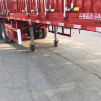 Semi-remorque JINFENG 2, 3 ou 4 essieux, 30-60 tonnes, à ridelles métalliques, pour le transport de bétail et de charges lourdes, avec caisse fermée, pneus 12R22.5