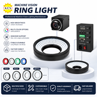 Anneau lumineux LED optique 24V à haute uniformité pour la vision industrielle et l'inspection des surfaces lisses