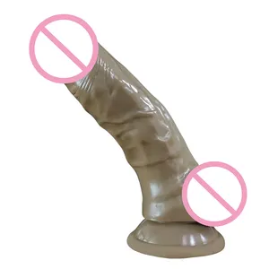 Produk Seks Dewasa Masturbator Wanita Desain Baru Dildo Besar PVC untuk Mainan Seks Realistis Anak Perempuan