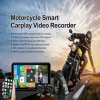 Écran de navigation pour moto étanche IP67 6,25'' avec CarPlay, double caméra, TPMS, Android Auto sans fil pour toutes les motos