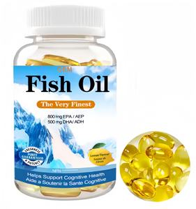 OEM ODM Santé des yeux et meilleure santé Suppléments végétariens marins DHA EPA Omega 3 Capsules molles d'huile de poisson Capsules molles d'huile d'algues - Product Image 1