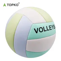 TOPKO-pelota de voleibol para principiantes, pelota suave de cuero PU para interiores y exteriores, pelota de voleibol para entrenamiento deportivo