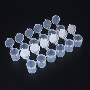 Conteneurs En Plastique Transparents 10 Ml Avec Couvercle–Lot