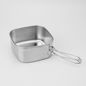 <span class=keywords><strong>Set</strong></span> di Pentole da Campeggio in Acciaio Inox 6 Pezzi, Attrezzatura da Cucina per Escursioni, <span class=keywords><strong>Set</strong></span> Portatile per Cucinare all'Aperto per 2-3 Persone - Product Image 2
