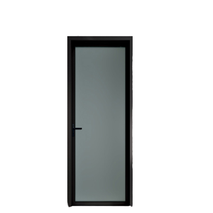 Porte en verre à ouverture à battant, en alliage d'aluminium, moderne, isolée thermiquement, pour entrepôt, finition intérieure, prix usine - Product Image 1