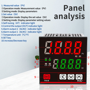 TC5 <span class=keywords><strong>PID</strong></span> điều khiển nhiệt độ K loại 220VAC thông minh đa chức năng tự động hóa nhiệt <span class=keywords><strong>Relay</strong></span> / SSR đầu ra - Product Image 2