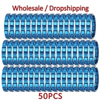 Lot de 50 bracelets de montre DIY en acier inoxydable, style italien, modulables, basiques, décontractés et polyvalents, vente en gros