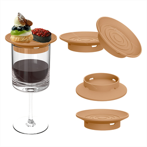 BPA Free Upgraded <b>Wine</b> Glass Charcuterie Topper Snack Holder Cake <b>Container</b> Cup Trays - Product Image 3