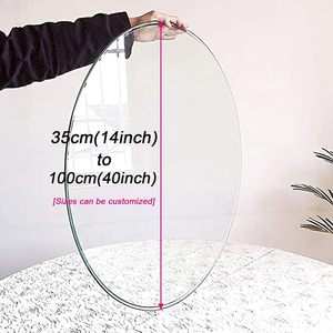 Plateau en verre trempé solide clair de 8 mm d'épaisseur pour table à manger bricolage Base de cheminée élégante décoration de la maison emballage de vente par correspondance - Product Image 4