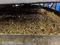 Screws kualitas tinggi #7 lapisan kuning seng panci berlapis kepala mengetuk sekrup kayu 3.5mm X 45mm sistem metrik
