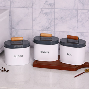 Recipiente Hermético de Hierro Retro de Estilo Nórdico para Almacenar Café, Azúcar y Té, Bote Metálico para Cocina, a Prueba de Humedad, de la Marca Mystic Arts - Product Image 1