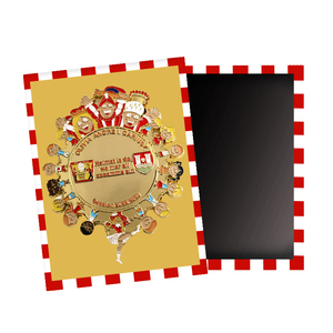 Tableau magnétique avec logo <span class=keywords><strong>personnalisé</strong></span> <span class=keywords><strong>Aimant</strong></span> de réfrigérateur plaqué or pour <span class=keywords><strong>mariage</strong></span> et musique - Product Image 1