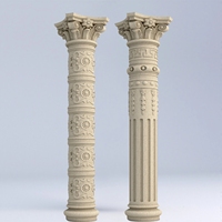 Moule à colonnes romaines en béton pour la construction de maisons, moule en plastique pour piliers de porte de villa, colonnes latérales de moule de forme cylindrique