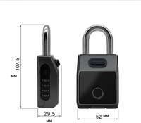 Montre intelligente numérique de luxe téléphone portable déverrouiller les fournitures scolaires 2025 cadenas électronique électrique d'empreintes digitales avec mot de passe
