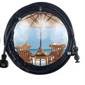 Système <span class=keywords><strong>de</strong></span> brumisation à basse pression noir <span class=keywords><strong>de</strong></span> 20 m pour l'été, brumisateur d'eau extérieur pour patio et <span class=keywords><strong>jardin</strong></span> - Product Image 3