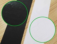 Autocollant adhésif thermofusible en tissu robuste, 50 Grip, argenté, sensible à la pression, imprimé sur mesure, découpé à la forme