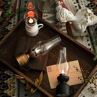 Bougie électronique rétro lumineuse de noël lampe à vent décoration de table lampe à huile décoration de scène pour nouvel an Halloween