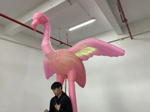 Les costumes de parade avec la mascotte flamant rose sont utilisés pour les thèmes du <span class=keywords><strong>cirque</strong></span>, du zoo et des parcs d'attractions. - Product Image 2