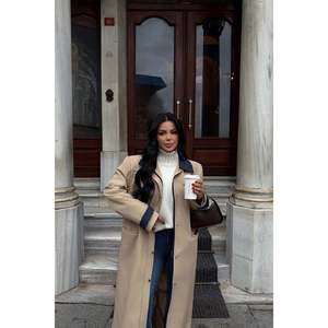 Manteau Trench Vintage pour Femme Aldabella, Long, en Cuir, Doublure Coton, Boutons, Grande Taille, Tricoté pour l'Automne/Hiver, Personnalisable - Product Image 3