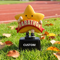 Trophée en résine ROOGO personnalisable et durable, gravé au laser, en forme d'étoile mignonne, pour gymnastique, fêtes d'enfants, sports scolaires - Vente en gros