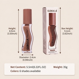 Gloss à lèvres bio en gros, huile à lèvres personnalisée, longue tenue, anti-transfert, pour maquillage quotidien et soirées, OEM ODM - Product Image 6