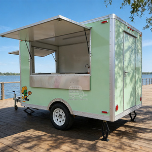 Chariot de rue multifonctionnel pour hot-dogs, desserts et snacks, avec barre de remorquage, idéal pour bonbons et chips - Product Image 1