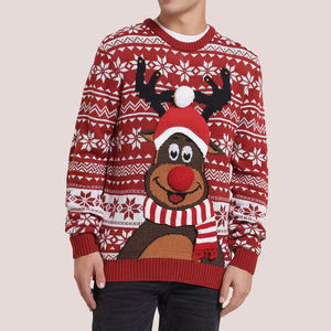 <strong>Cheap</strong> <strong>Christmas</strong> Sweater Cotton - 2026 Trend Organic Cotton Knit for Adults &amp; Wholesale <strong>Jumpers</strong> - Product Image 1
