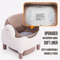 MINI-B0 Bac à litière pour chat automatique ouvert, autonettoyant, 76L, toilette intelligente pour chat, ABS, anti-pincement, facile à nettoyer, pour grands chats