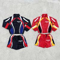 Survêtements DCY avec logo pour hommes, shorts, veste zippée de haute qualité, coupe-vent coloré, survêtement d'été, logo personnalisé OEM