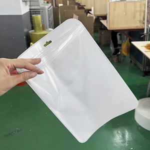 Miễn Phí Mẫu Cổ Phiếu Gravure In Tái Sử Dụng Không Thấm Nước <span class=keywords><strong>Ziplock</strong></span> Túi Nhiều Kích Cỡ Trắng Trở Lại Trong Suốt Phía Trước Ngọc Trai Phẳng <span class=keywords><strong>Pouch</strong></span> - Product Image 3